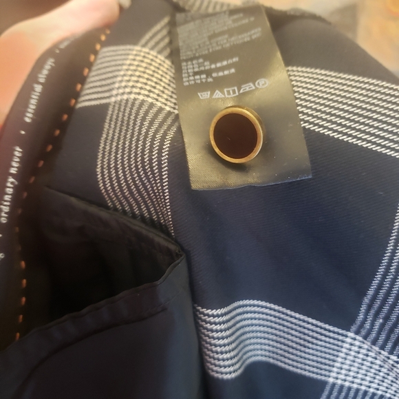 Anthropologie The Essential Slim Trousers in Black & White Plaid Print Size 24W - Picture 7 of 9